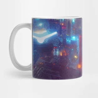 Cool Japanese Neon City Mug